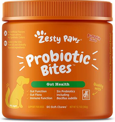 美国代购Zesty Paws Probiotic for Dogs - Probiotics for Gut F