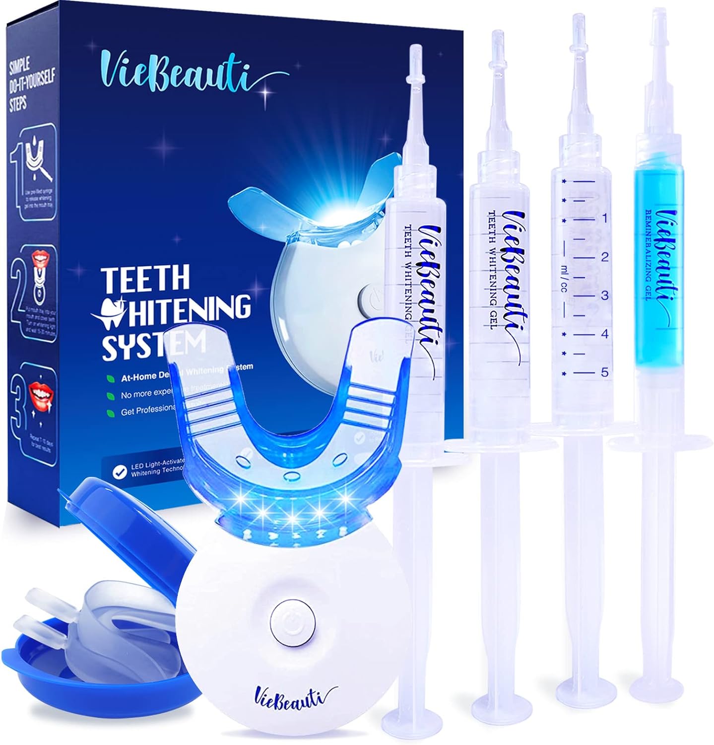 美国代购VieBeauti Teeth Whitening Kit - 5X LED Light Tooth W