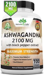100 Vegan Organic Pure Capsules Organ Ashwagandha