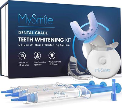 美国代购MySmile Teeth Whitening Kit with LED Light, 10 Min N