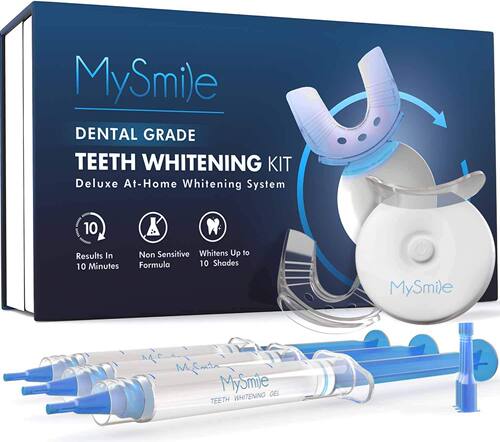 美国代购MySmile Teeth Whitening Kit with LED Light, 10 Min N