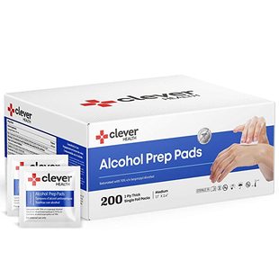 Alcohol Prep Pads | Medium 2-Ply - 200 Alcohol Wipes, indivi