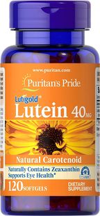 美国代购Puritans Pride Lutein 40 Mg With Zeaxanthin Softgel