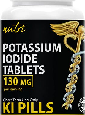 Potassium Iodide Tablets 130 mg - (60 Tablets) EXP 0