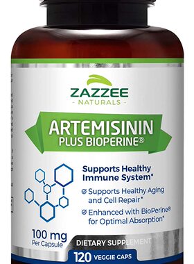 Zazzee Artemisinin, 100 mg per Capsule, 120 Veggie Capsules,