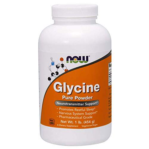 美国代购NOW Supplements, Glycine Pure Powder, 1-Pound