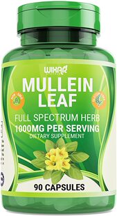 美国代购Wixar Naturals Mullein Leaf Capsules - 90 Capsules