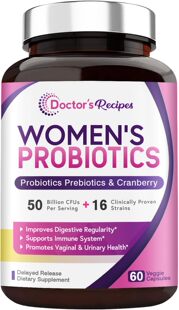 美国代购Doctor's Recipes Women’s Probiotic, 60 Caps 50 Bill