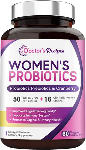 美国代购Doctor's Recipes Women’s Probiotic, 60 Caps 50 Bill