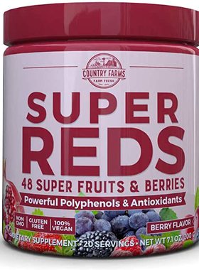 美国代购Country Farms Super Reds Energizing Polyphenol Super
