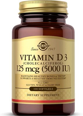 美国代购Solgar Vitamin D3 (Cholecalciferol) 125 MCG (5000 IU