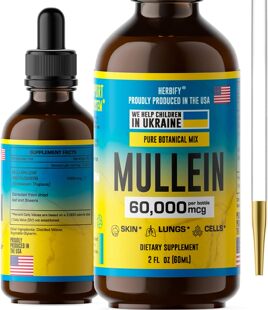 美国代购HERBIFY Mullein Drops - Lung Cleanse - Mullein Leaf