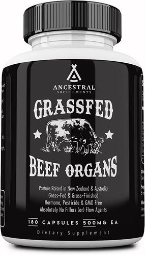 美国代购Ancestral Supplements Grass Fed Beef Organs (Desicca