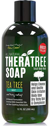 美国代购TheraTree Tea Tree Oil Soap with Neem Oil - 12oz - H