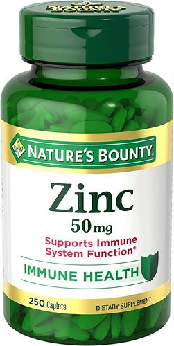 美国代购Nature’s Bounty Zinc 50mg, Immune Support & Antioxi
