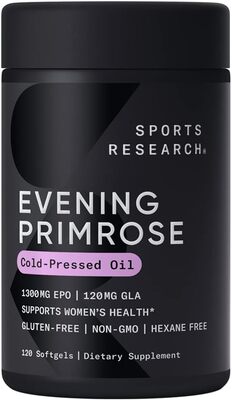 Evening Primrose Oil (1300mg) 120 Liquid Softgels ~ Cold-Pre