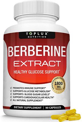 美国代购Berberine Extract 1800mg HCl Complex Premium