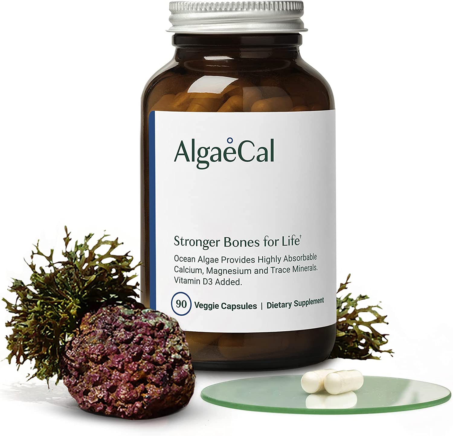 美国代购AlgaeCal - Calcium Supplement - Made with Natural Re