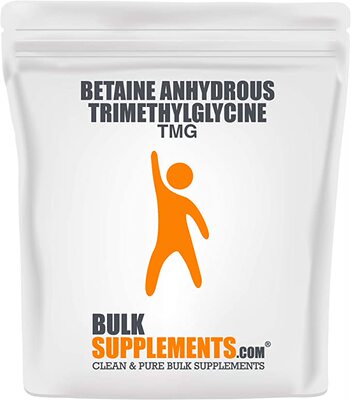 BulkSupplements Pure Betaine Anhydrous TrimethylglycineTMG