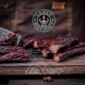 老乐蒙冠牛肉干100g清真休闲零食手撕牛肉原味麻辣浓香真空装