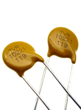 进口压敏电阻TVR10221 10D221 浪涌保护脚距7黄色台湾TKS兴勤