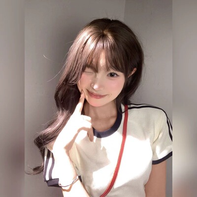 三条杠短袖圆领纯棉正肩女t恤女新款夏季条纹宽松运动美式上衣ins