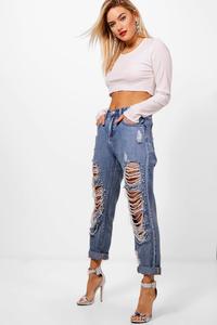 European and American exaggerated jeans and jeans