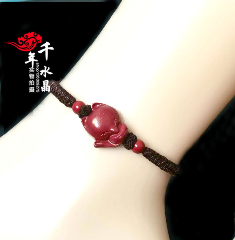 天然朱砂增合奇缘狐狸催缘增缘萌狐佳缘灵狐出入平安红绳手链,珠宝/钻石/翡翠,手饰,淘宝优惠券,粉丝福利购,淘宝优惠卷