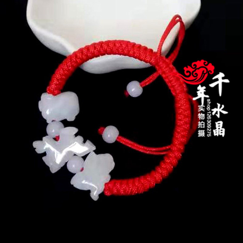 2026年生肖吉祥物属羊随身三合六合贵人翡翠招财手链脚链男女