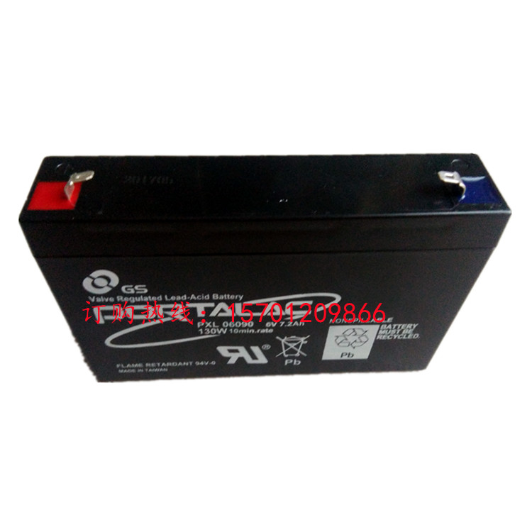 GS PORTALAC PXL06090 6V7.2AH精密仪器后备电源设备免维护蓄电池