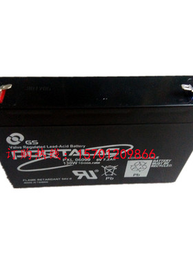 GS PORTALAC PXL06090 6V7.2AH精密仪器后备电源设备免维护蓄电池
