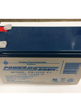 POWER-SONIC蓄电池PS-1270F1法国进口12V7AH20AH电瓶医疗仪器547