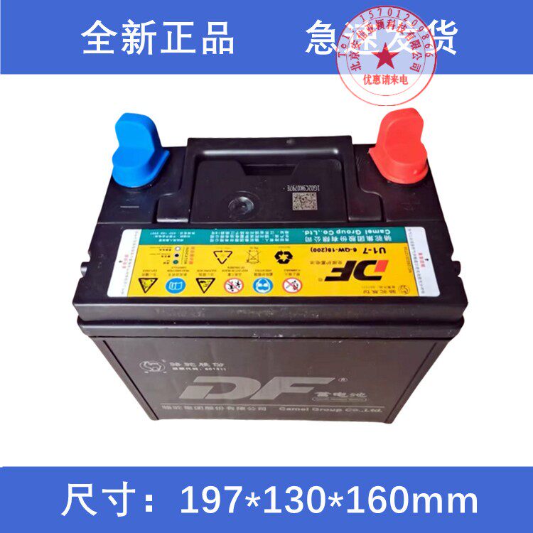 骆驼DF12V免维护蓄电池U1-7 9割草机旋耕微耕路面切割发电机电瓶