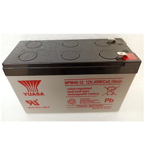 YUASA汤浅蓄电池NPW45-12 12V45W/CeII.10min阀控式铅酸储能电瓶