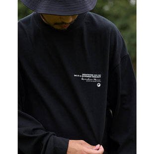 T恤套头卫衣内搭潮男宽松大码 360g重磅长袖 Marx日系男士 Quentin