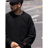 重磅长袖 Quentin Marx男士 T恤宽松休闲刺绣百搭打底卫衣潮男秋冬