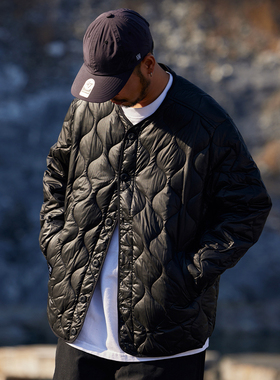 Quentin Marx男士棒球领服羽绒服90白鸭绒加厚保暖休闲内胆外套冬