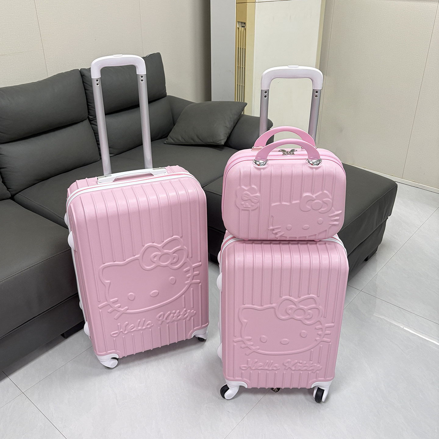 秋冬新品拉杆箱女24寸可爱小清新大学生超轻行李箱万向轮20寸旅行