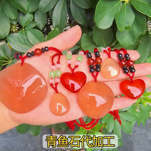 天然青鱼石代加工鱼惊石吊坠挂件观音如意佛专业防裂打磨工艺礼品