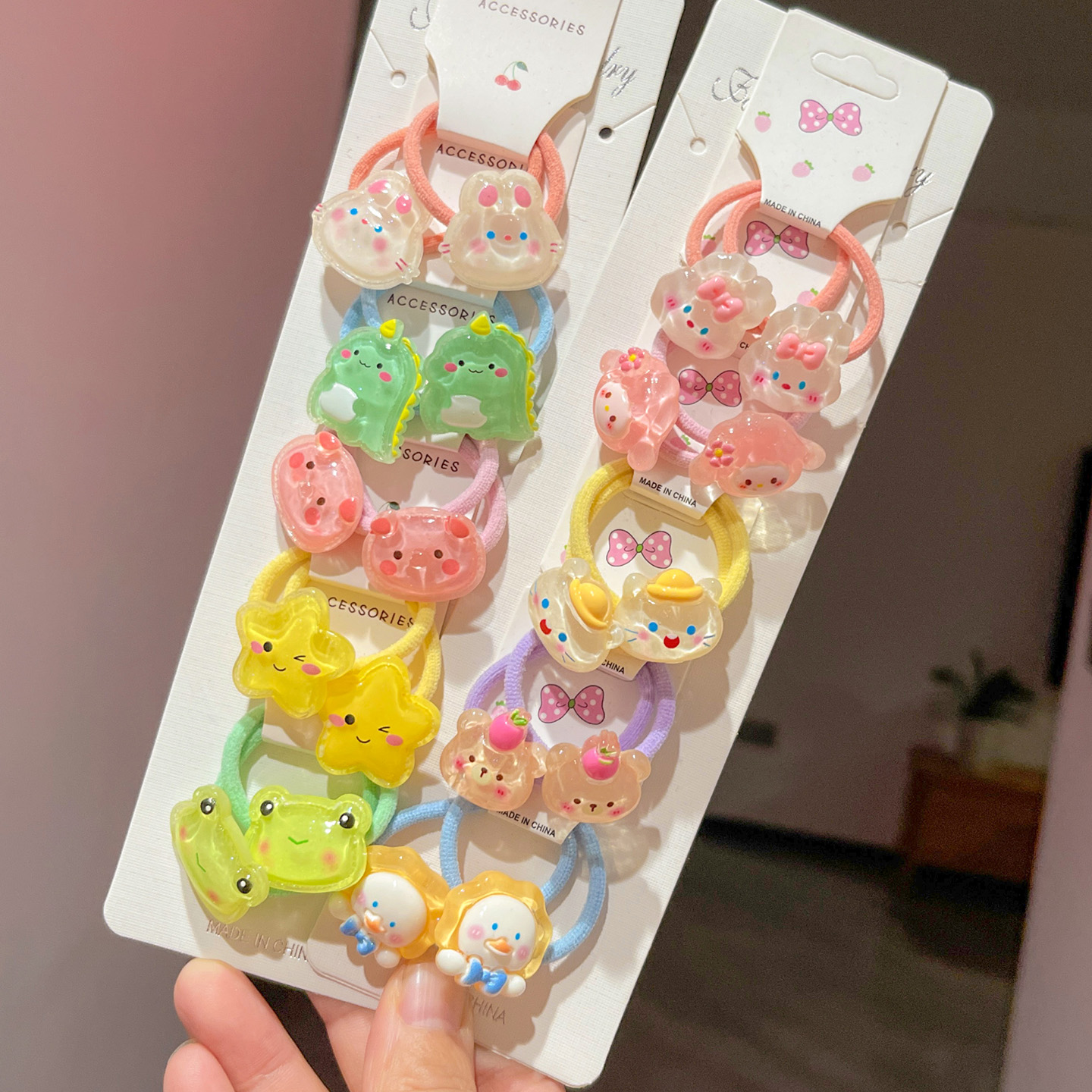 儿童发圈女童扎头发小皮筋不伤发头绳小女孩发绳宝宝可爱卡通发饰