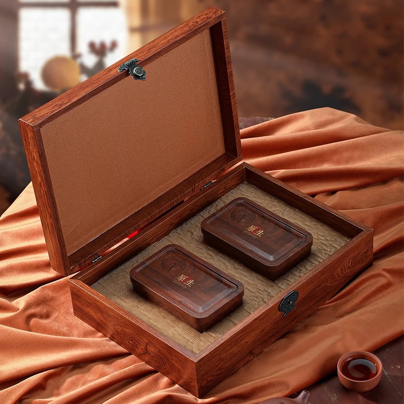 高档茶叶包装盒空礼盒铁罐半斤红茶绿茶古树红茶茶礼盒装空盒定制