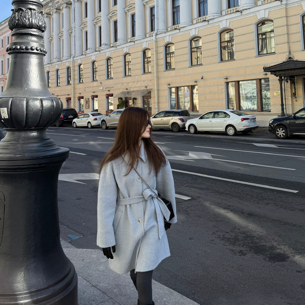 EASE-套(配腰带,毛毛领)(含70羊毛)(贵气千金感气质显瘦)E25D004