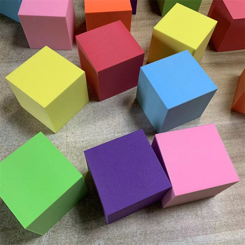 无花纹EVA正方体淘气堡益智积木儿童玩具学生机器人道具泡沫方块