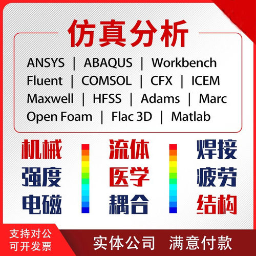 ANSYS代做lsdyna/CAE有限元分析Abaqus/Fluent/Adams/CFD仿真模拟