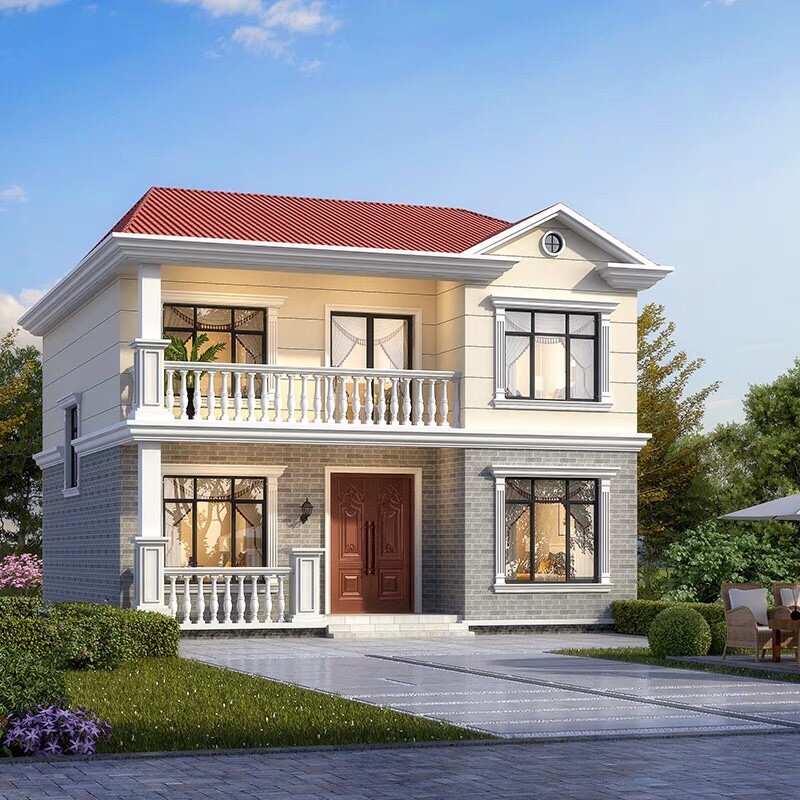 c303两层小别墅全套建筑施工图纸两层自建房设计乡村小洋楼