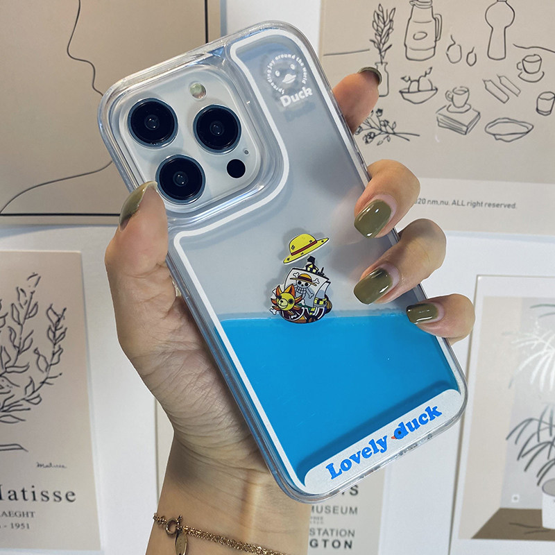 可爱流沙不倒鸭子创意小众手机壳