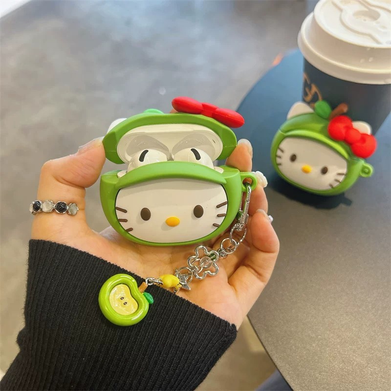 立体kitty猫苹果AirPods5耳机壳