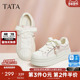 白色新款 TATA他她女鞋 CT907CM5 休闲鞋 板鞋 2025秋商场同款 时尚