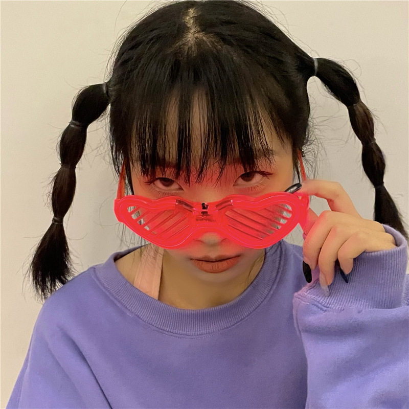 파티 빛나는 블라인드 안경 디스코 바 나이트 클럽 KTV 분위기 전자 음절 파티 소품 인터넷 연예인 장난감