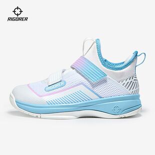 准者儿童篮球鞋 专业训练鞋男女童室内室外橡胶底防滑耐磨运动鞋